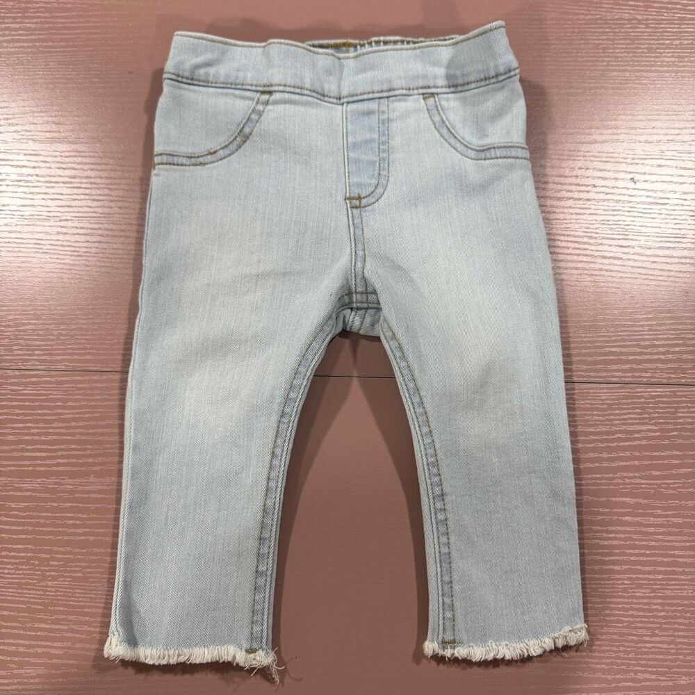 🏈 Gap Pale Pink Denim Skinny Jeans 0-3 M